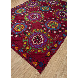 Tela Suzani Bordada de Estilo Bohemio - Product Image 2