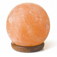 Lampe de table USB en sel rose de l'Himalaya naturel sculpté, changeant de couleur, avec fonction de toucher réel, ionisante et apaisante, idéale pour les fêtes