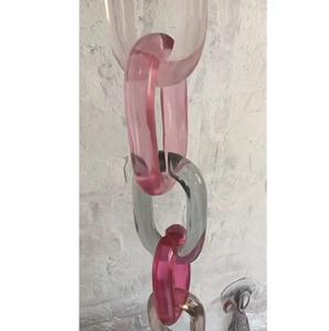 โซ่เรซินคริสตัลใสและสีสำหรับตกแต่งผนังห่วงโซ่ที่กำลังมาแรงโซ่ที่มีสีสันสวยงามถอดออกได้สำหรับปีใหม่ - Product Image 2