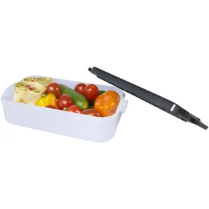 Boîte à lunch personnalisée avec couverts et compartiment pour aliments - Product Image 6