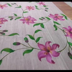 Sari Ajustable de Algodón Tejido Estampado - Diseño Moderno Ligero con Bordado Intenso para Uso Casual de Verano - Product Image 2