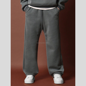 Ensemble de vêtements de sport en molleton unisexe en vrac marque personnalisée surdimensionnée poids lourd supérieur survêtement à capuche en coton éponge français - Product Image 6