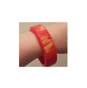 Epoxy Resin Bangle Set <b>Red</b> and Black Color 3 Pieces Set Export Quality Latest Style Trendy Look Resin Bangle Wholesale Supplier - Product Image 6