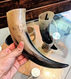 Cuerno para beber vikingo de la mejor calidad, cuerno vikingo tallado antiguo pulido, cuerno para beber, exportador de India - Product Image 1