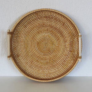 ถาดหวายรองเสิร์ฟอาหารและของหวานถาดหวายดีไซน์สวยงาม - Product Image 4