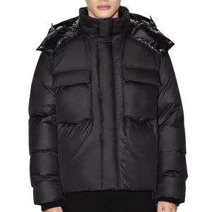 Burbuja resistente al invierno empacable ligero con capucha Puffer Oem personalizado transpirable acolchado chaqueta acolchada hombres - Product Image 1
