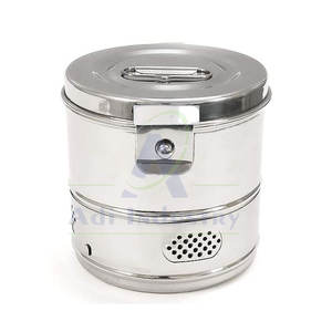 Tambores de esterilización Manual de acero inoxidable de alto grado, peso ligero, duradero, reutilizable, uso de cirugía General, gran oferta - Product Image 1