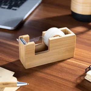 Dispenser di Nastro Adesivo in Bambù Personalizzato Baldellia, Gadget su Misura - Product Image 2