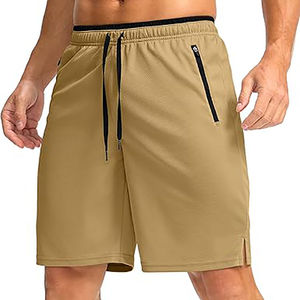Shorts de sport pour homme 100% polyester, style streetwear, personnalisables OEM, haute qualité, pour la plage et le fitness, séchage rapide, taille élastique, poches - Product Image 1