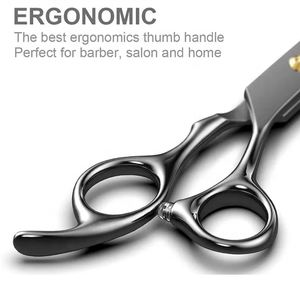Venta al por mayor Tijeras de corte de pelo Peluquería Maquinilla de afeitar Peluquería Acero inoxidable Salón Hogar Profesional 6,5 Tijeras - Product Image 4