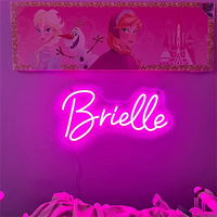 Letrero LED de Neón Multicolor con Nombre Personalizado, Hecho a Mano, Fácil Instalación, Enchufe Universal, Decoración para Habitación de Adolescentes, Regalo de Navidad con Intensidad Regulable
