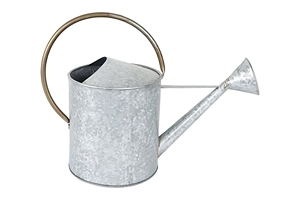 Precio al por mayor Pequeña lata de agua galvanizada para el jardín del hogar Regadera de plantas sin óxido Patrón martillado Macetas - Product Image 6