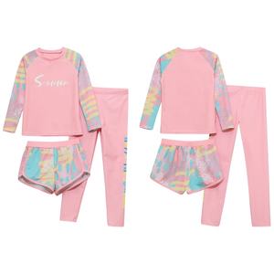 Maillot <span class=keywords><strong>de</strong></span> <span class=keywords><strong>bain</strong></span> 2 à 13 ans pour filles, ensemble <span class=keywords><strong>de</strong></span> 3 pièces, short et pantalon <span class=keywords><strong>de</strong></span> protection solaire, pour piscine, plage, entraînement, surf, <span class=keywords><strong>bain</strong></span> - Product Image 2