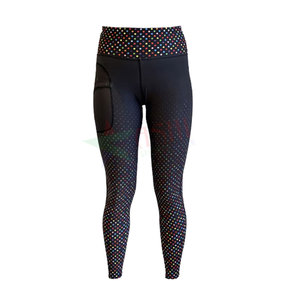 Custom Sublimation Printing Horse Riding Tights Quick Dry <b>Equestrian</b> Leggings with Silicone Full Seat Sports Breeches - Product Image 2