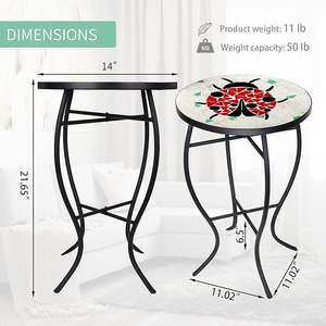 Mosaic Center Table With Decorative Pattern <b>Tiles</b> Long Lasting Mosaic <b>Tile</b> Table For Indoor Decoration at affordable price - Product Image 2
