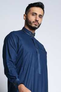 Thobe Tradicional Masculino de Alta Calidad con Capucha, Elegante y Cómodo, Transpirable, Estilo de Medio Oriente - Product Image 3