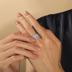Bague de promesse Jeulia Double Halo Twist Heart en argent sterling - Product Image 6