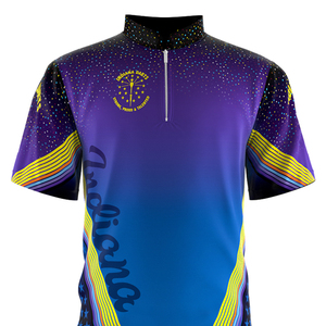 Sublimación de poliéster personalizada Servicio OEM Chaquetas de jaula de béisbol de bateo baratas de manga corta de secado rápido - Product Image 6