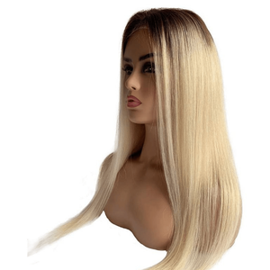 วิกผมลูกไม้สวิส360แบบพรีเมี่ยมน้ำผึ้งสีบลอนด์ผมมนุษย์มีสไตล์ดูทันสมัย - Product Image 4