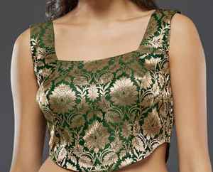 Chemise en soie pour femme, prête à porter, pour mariage ou fête, sans manches, broderie, design simple, coupe régulière, respirante, décoration boutonnée, unie - Product Image 3