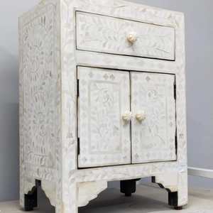 Cajones con incrustaciones de hueso de diseño antiguo de estilo moderno y mesita de noche para el hogar, muebles, dormitorio, sala de estar, Hotel, apartamento, Villa, granja - Product Image 2