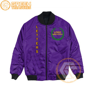 Chaqueta universitaria bordada de satén Omega personalizada de alta calidad, ropa griega transpirable para hombres, fraternidad, venta al por mayor, tela de invierno - Product Image 6