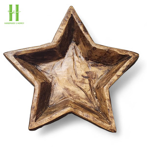 BEST SELLER Produits en gros très demandés Bol à pâte en bois d'acacia et de cerisier Décoration de table style ferme Cadeau unique Fait main - Product Image 4