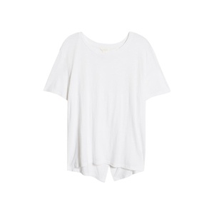 เสื้อยืดแคชชวลผสมผ้าฝ้ายระบายอากาศได้ดี รุ่น Caslon XS ไซส์ XS สีน้ำเงิน ลายธงชาติ  แบบมีรอยต่อที่ด้านหลัง - Product Image 5