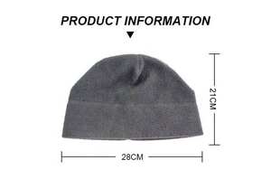 Plain Winter Beanie Caps Custom Embroidery Logo <b>Puller</b> Fleece Knitted Sports Beanie Cap for Kids Letter jacquard beanie - Product Image 3