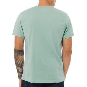 T-shirt respirant à manches courtes en trois tissus pour hommes Impression personnalisée T-shirts à col rond - Product Image 2