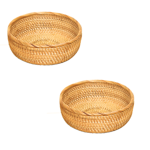 PRODUIT CHAUFFANT Paniers de rangement des aliments en rotin Pratique et chic pour chaque cuisine - Product Image 1