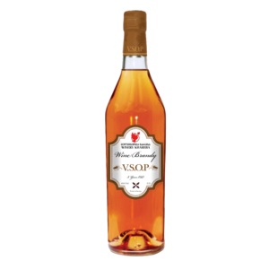 Brandy V.S.O.P. de 5 Años Añejado en Barricas de Roble Francés, Botella de Vidrio de 0.5L, Aroma Suave y Fino, Sabor Suave y Aterciopelado - Product Image 1