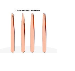 Pinces à épiler pour sourcils, couleur et emballage personnalisés, avec des pointes personnalisées, fabriquées en acier inoxydable de haute qualité par Life Care Instruments - Product Image 3