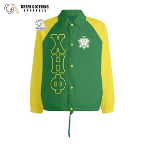 เสื้อแจ็คเก็ตเบสบอลน้ำหนักเบา Chi Eta Phi OEM |   เสื้อแจ็คเก็ตกันลมแห้งเร็วของชมรมชิอีต้าฟี |   ชุดคู่รักสไตล์อเมริกัน - Product Image 2