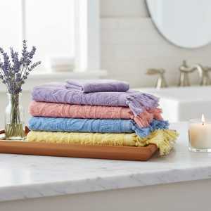 Serviette de cuisine et de toilette en coton premium à séchage rapide – Design jacquard écologique pour la maison et l'hôtellerie - Product Image 4