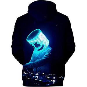 เสื้อกีฬาแบบสวมหัวมีฮู้ดสำหรับผู้ชายเสื้อผ้าพิมพ์ลายซับลิเมชันสำหรับใส่ไปยิมฟิตเนสโลโก้ได้ตามต้องการ - Product Image 2