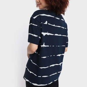 Camiseta de Verano para Mujer, Corte Regular, Estampado a Cuadros, con Bordado de Algodón Suave, Opciones de Etiqueta Personalizada - Product Image 3