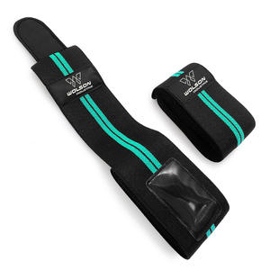 Wraps de genou d'haltérophilie personnalisés Wraps de genou à usage intensif Couleur personnalisée respirante Powerlifting Wraps de genou d'haltérophilie personnalisés. - Product Image 2