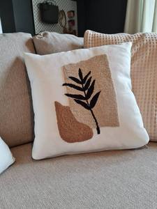Alfombras Funda de cojín Mano copetudo Hojas abstractas Funda De Almohada texturizada Alfombras Funda de cojín Cómodo y elegante - Product Image 2