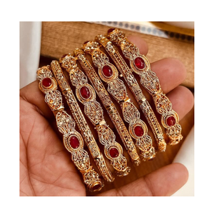 Juegos de Joyería Punjabi para Mujer, Estilo Indio Pakistaní, Tamaños Personalizados, MOQ Bajo, Brazaletes Antiguos de la India, Joyería de Moda para Adultos - Product Image 1