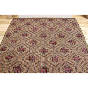 พรมขนาด 6.1x9.7 ฟุต, พรมวินเทจตุรกี, พรมขนสัตว์เปอร์เซียสีน้ำตาล - Product Image 3