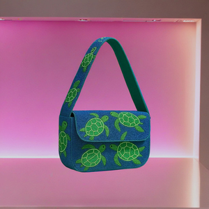 Venta caliente elegante colorido bolso de hombro con cuentas Arco Iris rayas fiesta monedero moda mujer bolso para ropa de noche informal - Product Image 3