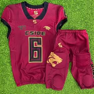 Bon fournisseur 7V7 Jersey Maillot de football américain Manches courtes Uniforme de football américain Vêtements de sport cousus Nouveau design - Product Image 1