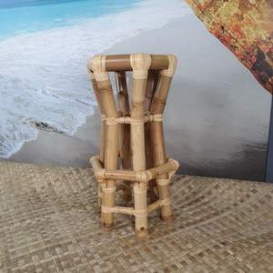 Taburetes de barra de bambú con estilo, taburete de bar natural al mejor precio, sillas para decoración de restaurante de Resort en casa - Product Image 6