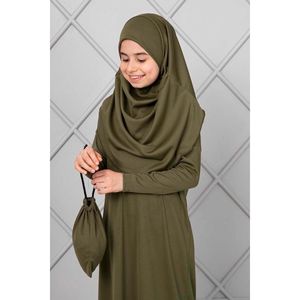 Hijab de prière pour enfants Kaki - Product Image 1