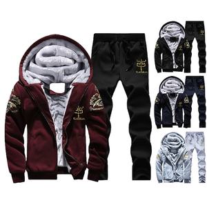 Ensemble de survêtement pour homme de haute qualité, confortable, en polaire respirant, taille élastique, pantalon de jogging, vêtements de sport pour la course à pied et la salle de sport - Product Image 5