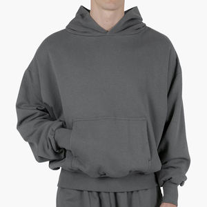 high quality thick hoodie manufacturer bulk blank premium plain boxy y2k hoodies 100% cotton cropped heavyweight <b>mens</b> hoodies - Product Image 1