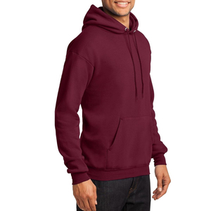Maroon color <b>Pullover</b> <b>Men</b> Blank Hoodies Good Quality <b>Men's</b> casual style Hoodies In Different Style And Size for sale - Product Image 5