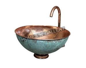 Copper Wash Basin for Hotel Customized Design Luxury Look Bathroom Decorative Hands <b>Face</b> Washing Use Wash Basin - Product Image 4