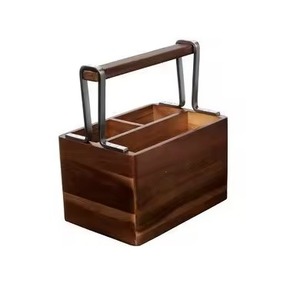 Porte-couverts en bois classique pour la décoration de cuisine traditionnelle et l'organisation des couverts sur la table à manger - Product Image 5